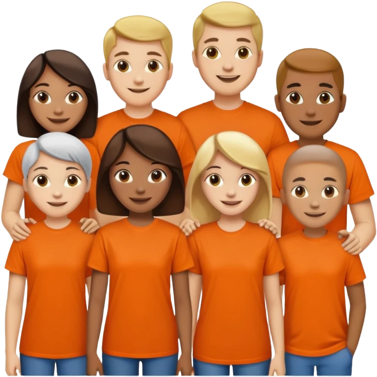 charity festival night with orange tshirt emoji