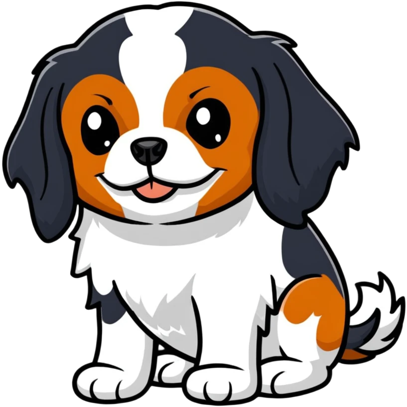 cavalier king charles spaniel dog emoji