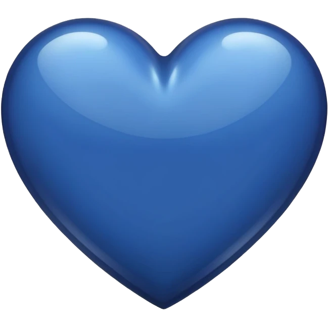 Dark blue heart emoji emoji
