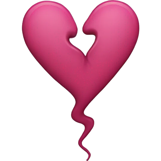 a half heart emoji