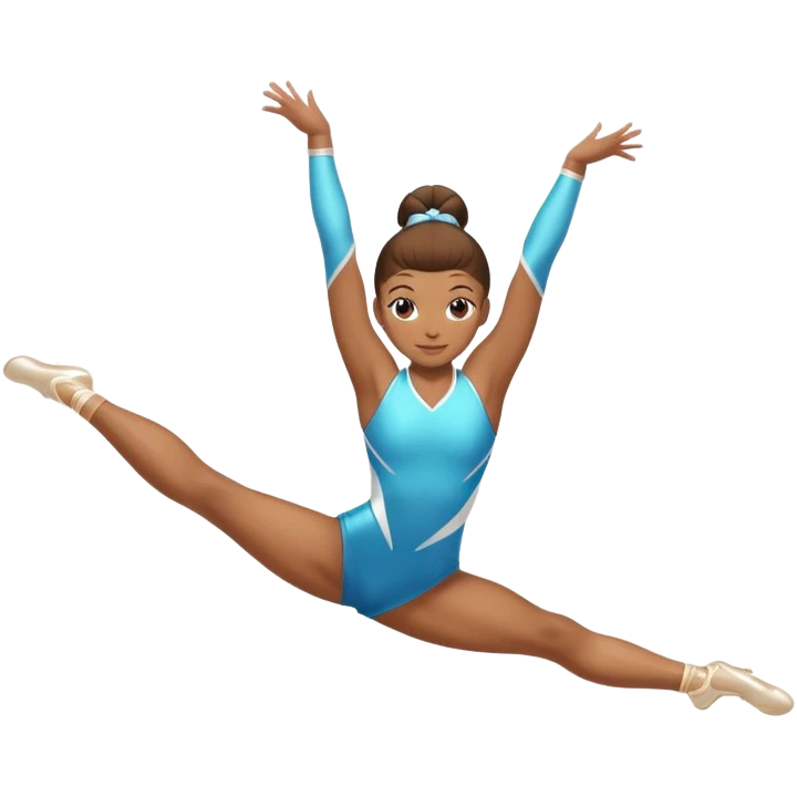 Athletic woman who was a gymnast and cheerleader emoji