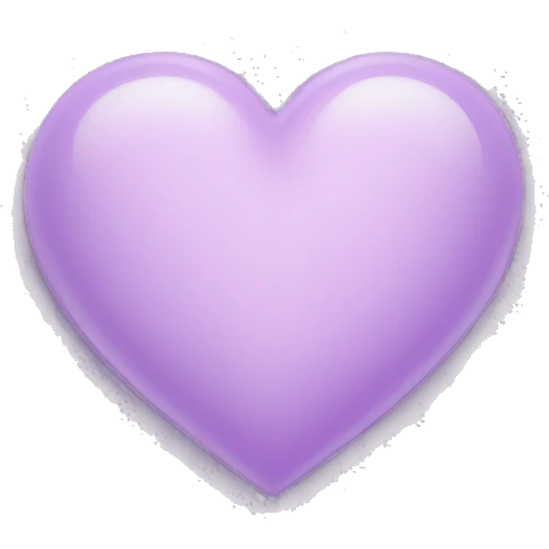 Light violet heart emoji