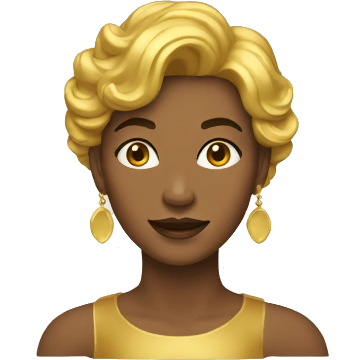 golden woman emoji