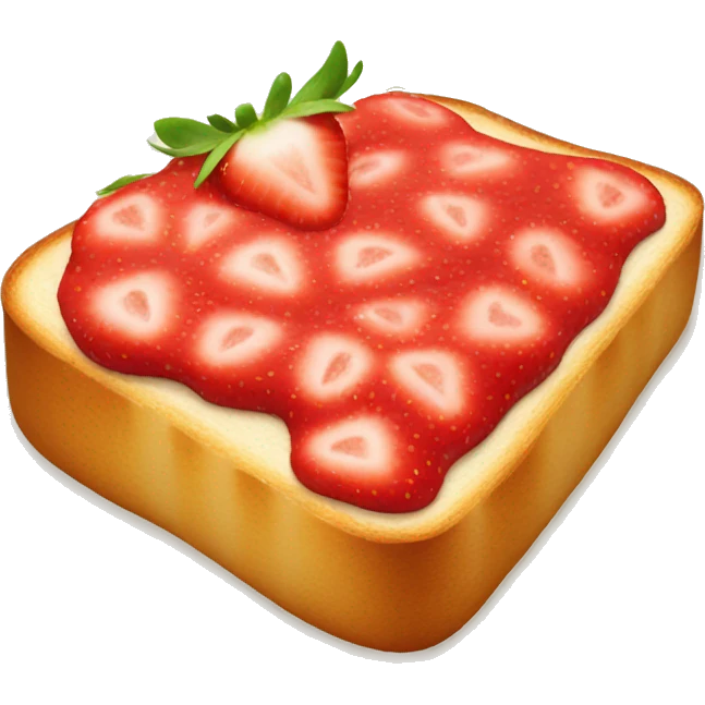 strawberry toast emoji