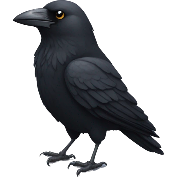 a crow in a t-shirt emoji