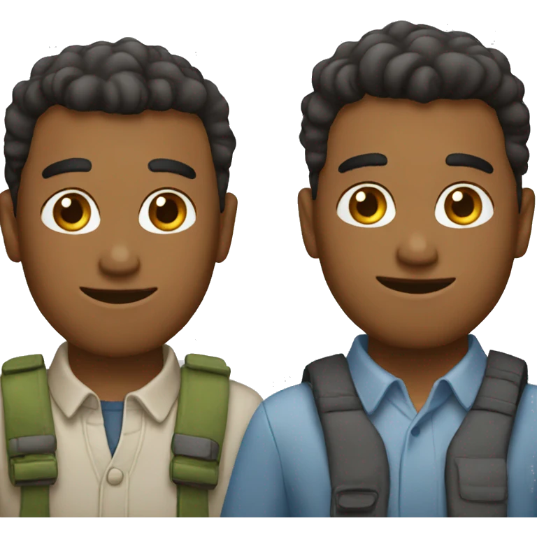 three guys emoji