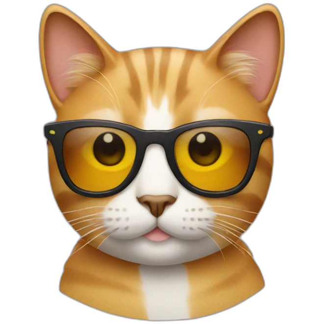 Cat with sunglasses emoji