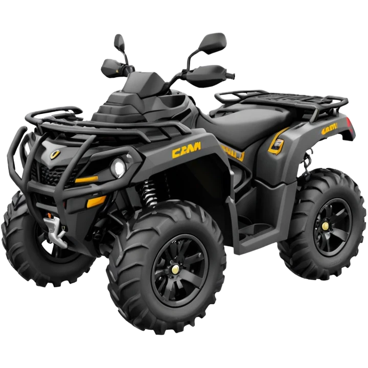 Atv color negro can-am Outlander 1000 xtp emoji