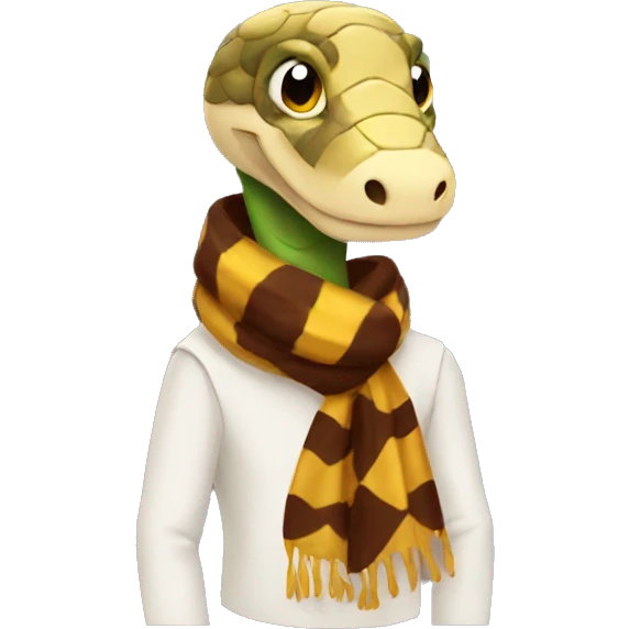 Snake wearing scarf hogwarts emoji