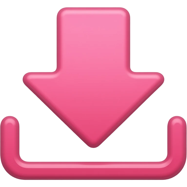 pink download icon emoji
