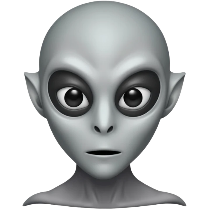 an gray alien wearing half face mask emoji