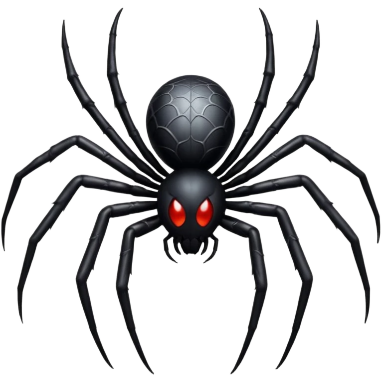 gothic spider, black and silver, mystical and ornate, no background emoji