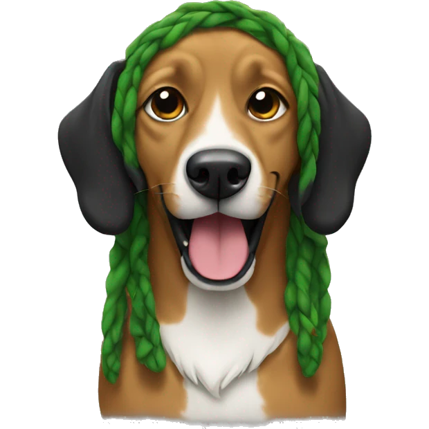 Reggae dog emoji