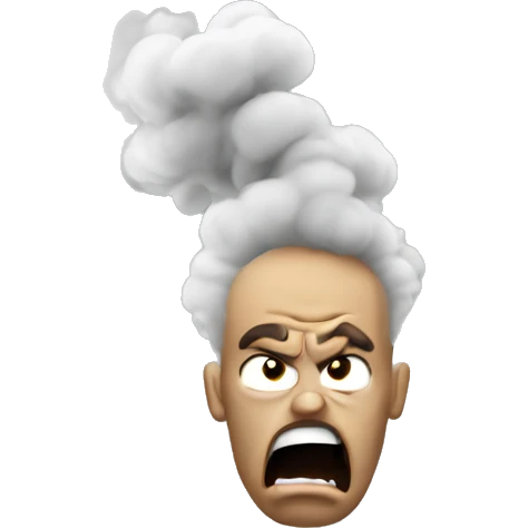 angry blowing smoke emoji