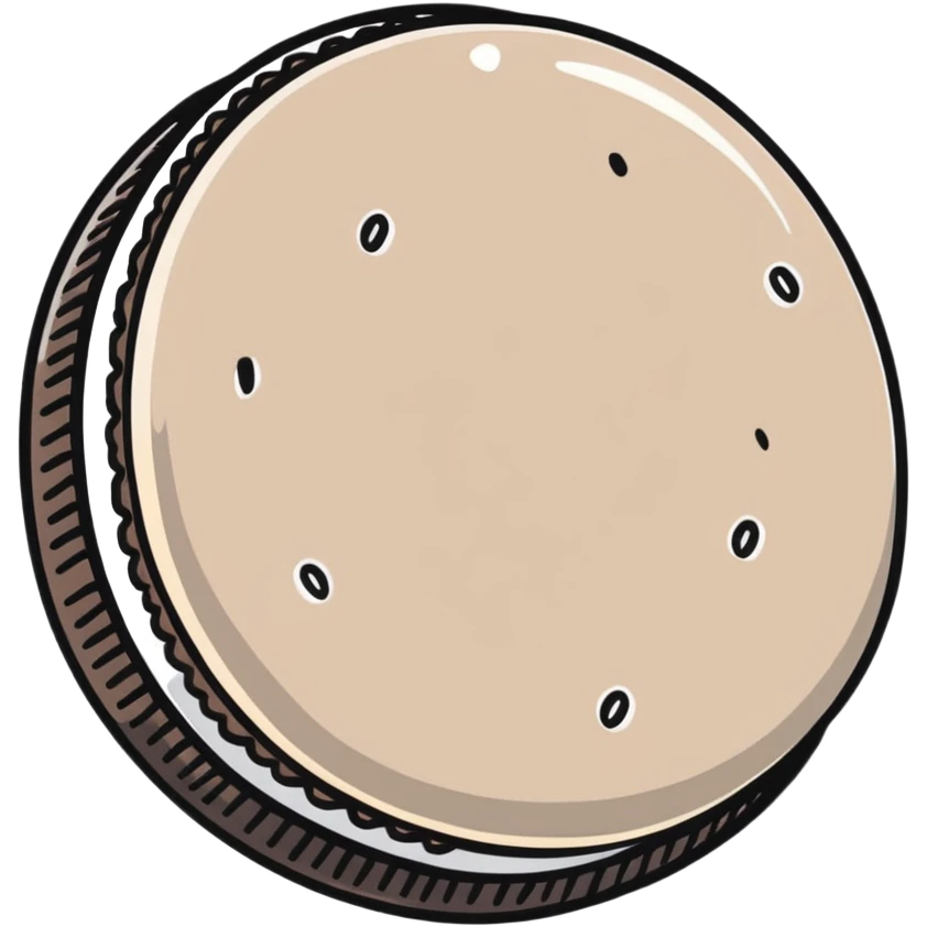 Oreo cookie emoji
