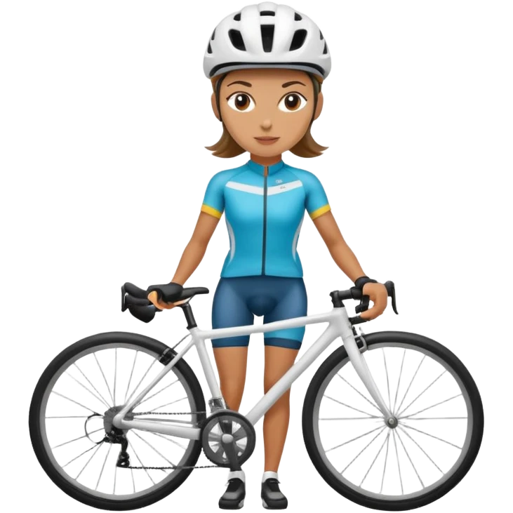 female cycling emoji