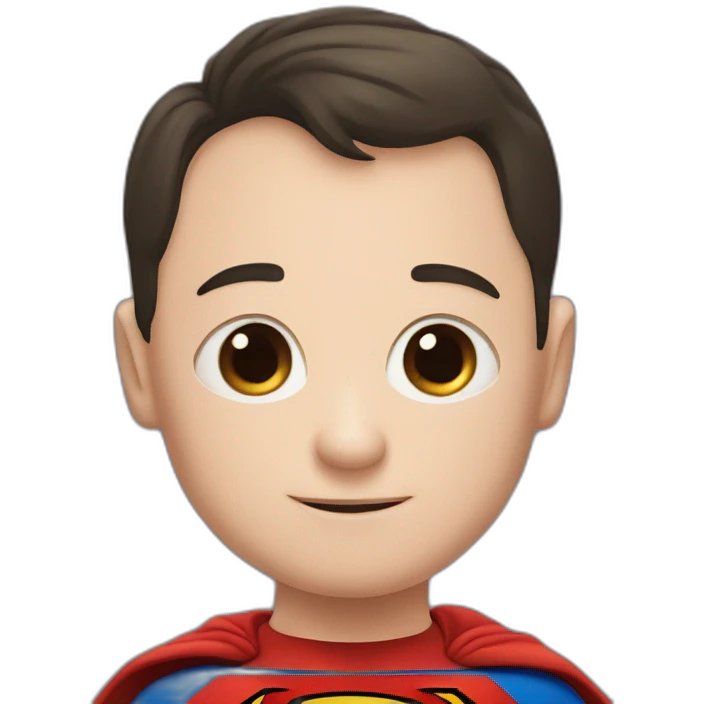 Superman with Down syndrome emoji