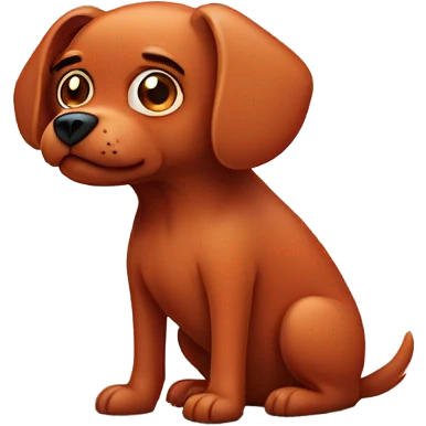 red scared dog emoji