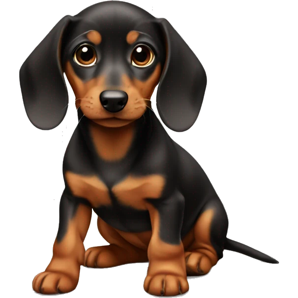 baby dashund emoji