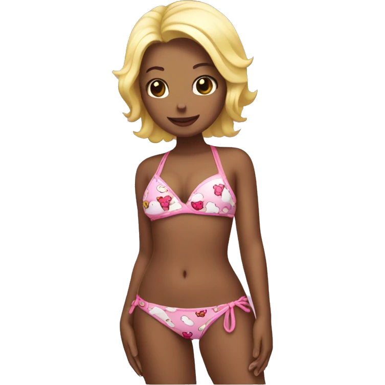 hello kitty in bikini emoji