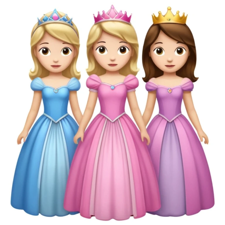 girls in a princess dress emoji