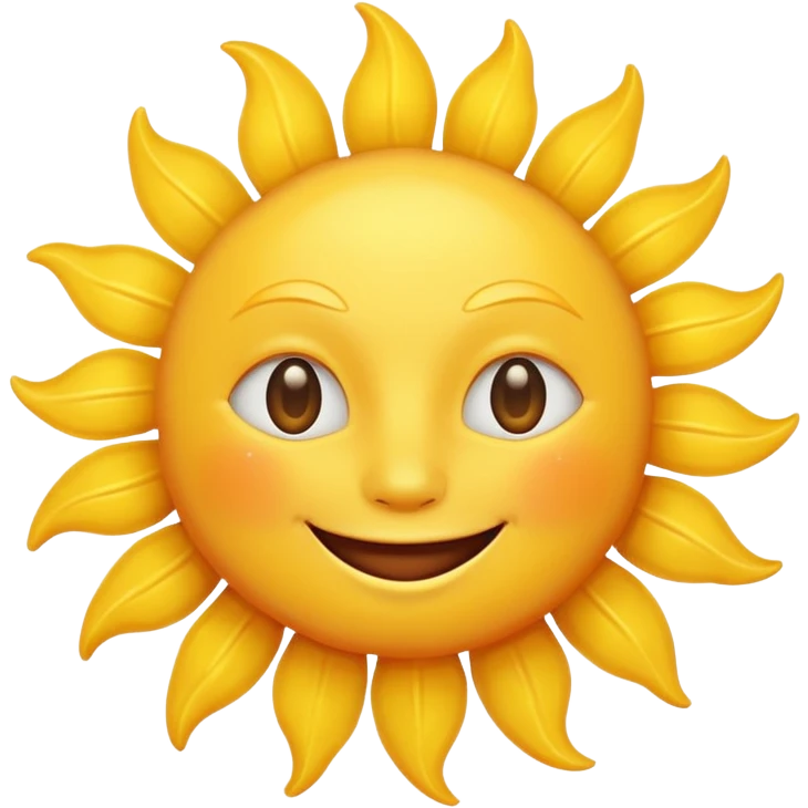 smiling sun emoji emoji
