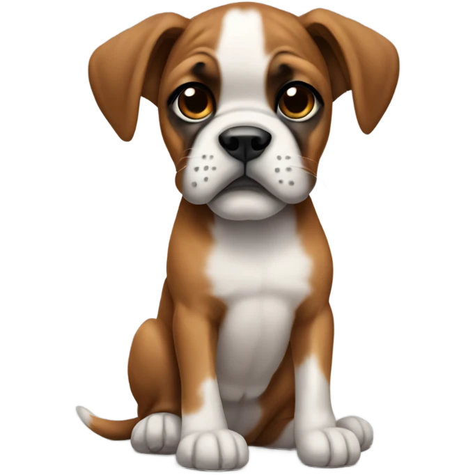 Boxer puppy emoji