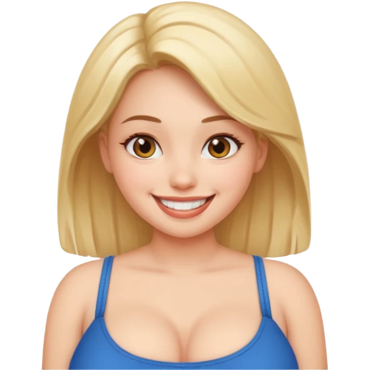 naked girl with big boobs emoji
