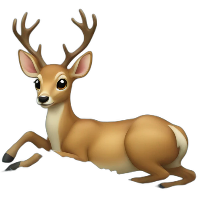 deer in a wave emoji