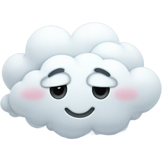 cloud winking emoji