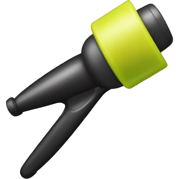 a plastic curler for hair on desk emoji