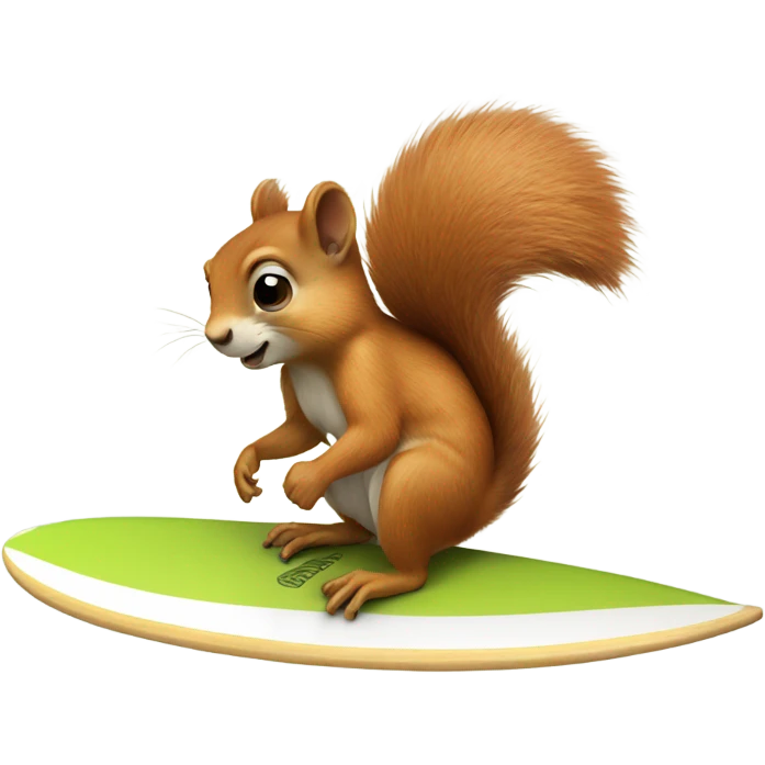 Squirrel on a surfboard  emoji