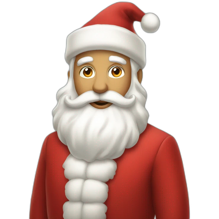Elegant santa emoji