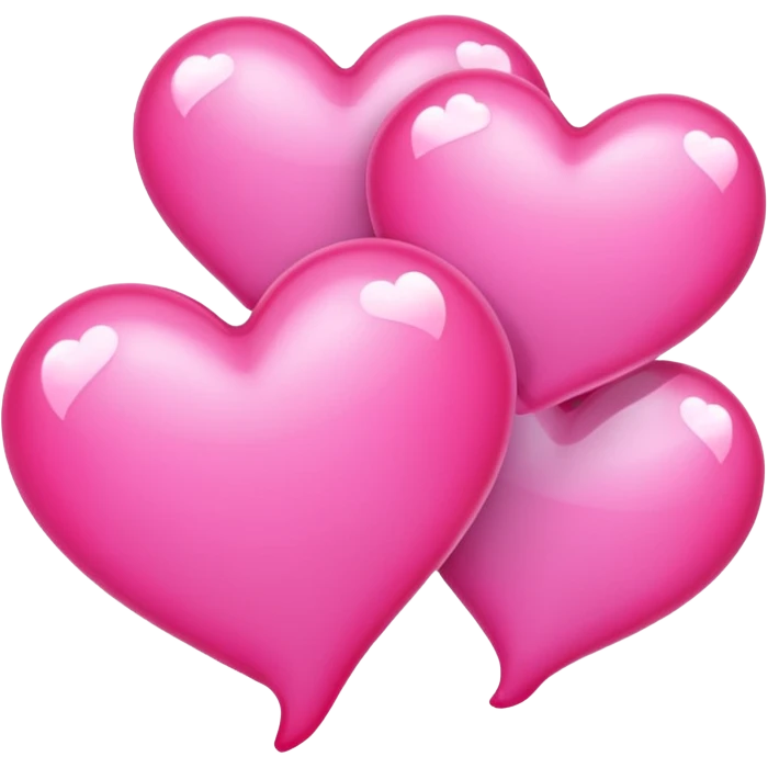 Thought bubble many pink hearts emoji emoji