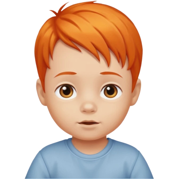 baby boy orange hair emoji
