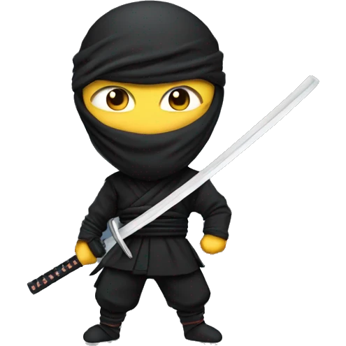 ninja with katana emoji