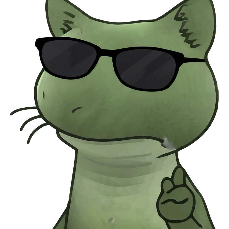 Cat with sunglasses emoji