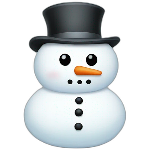 sad snowman emoji