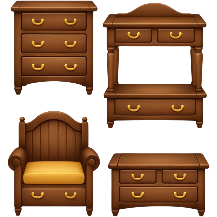 give real furniture emojes emoji