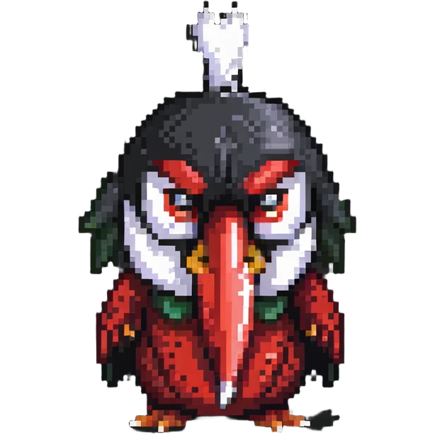 tengu crying with long nose emoji