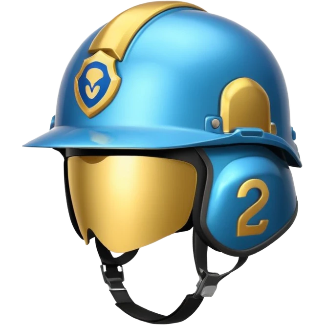  une casque avec un logo businness emoji
