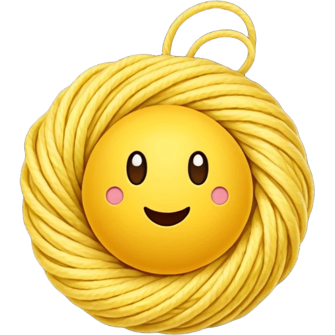 yellow ball of yarn emoji