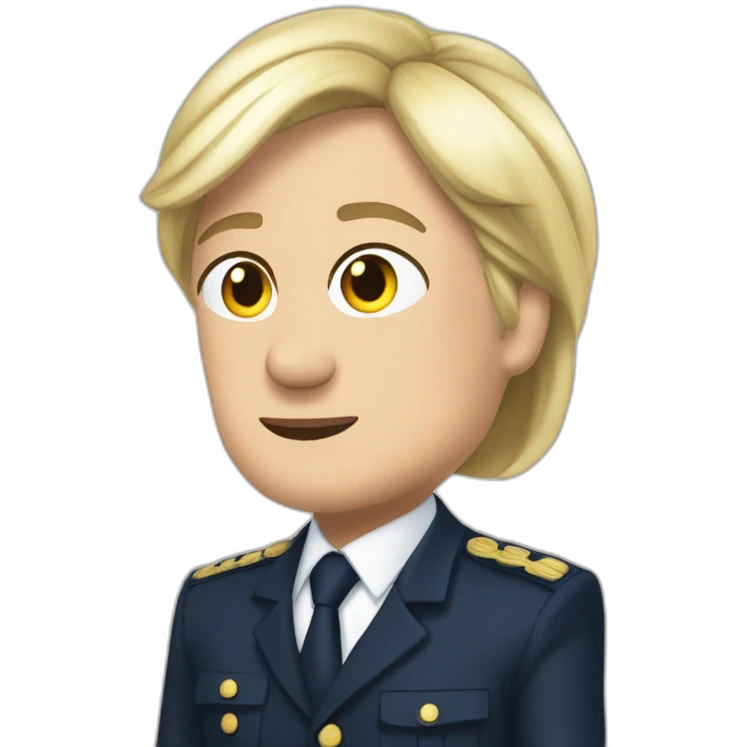 Macron aves Marine le pen emoji