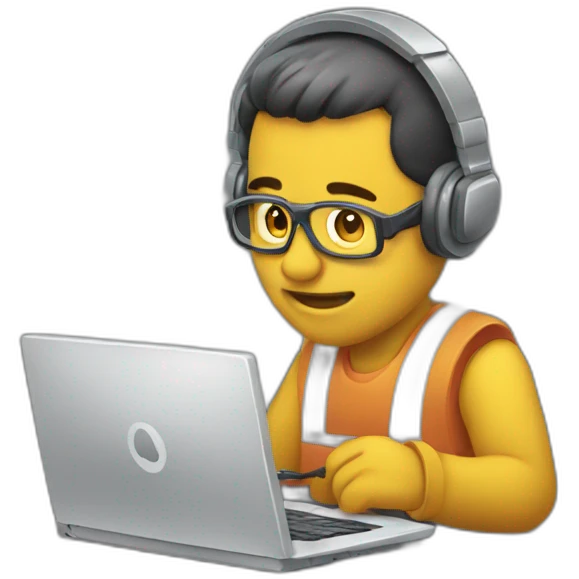 trabajando con computadora emoji