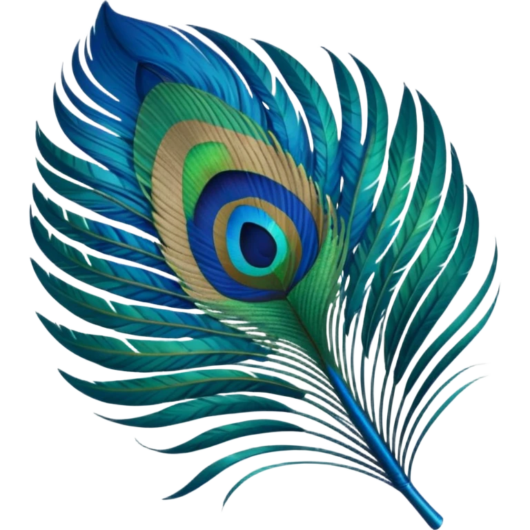 create a single peacock feather emoji emoji