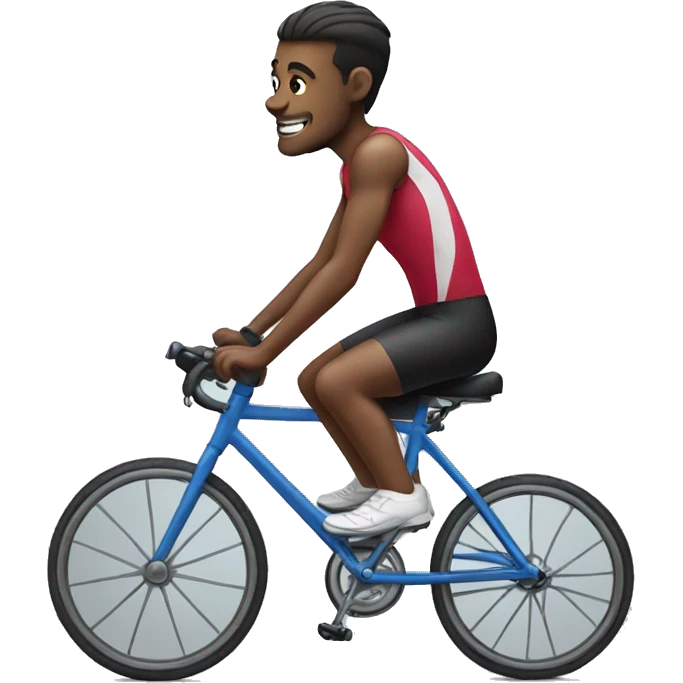 A disabled athlete on a bicycle emoji