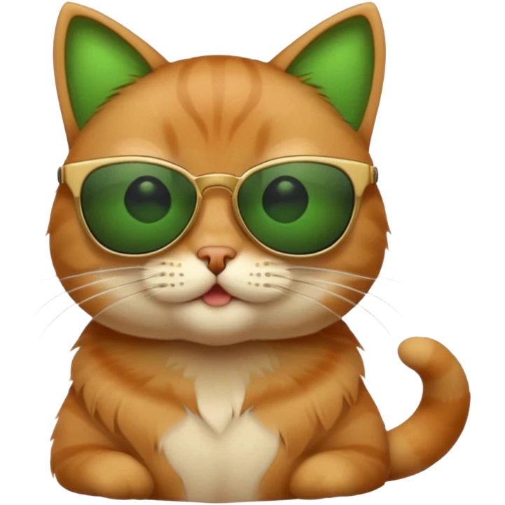 Cat wearing sunglasses emoji