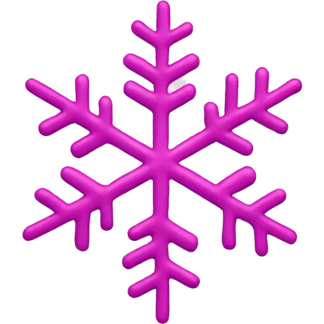 Pink snowflake emoji