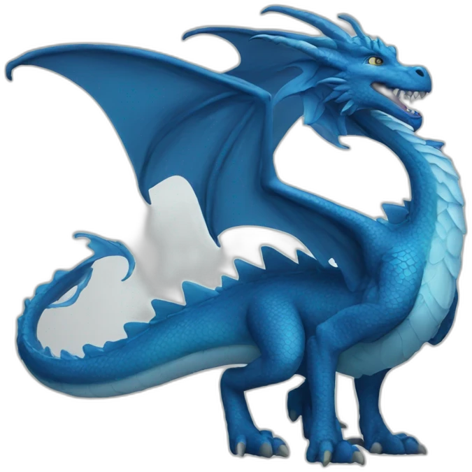 Blue dragon emoji