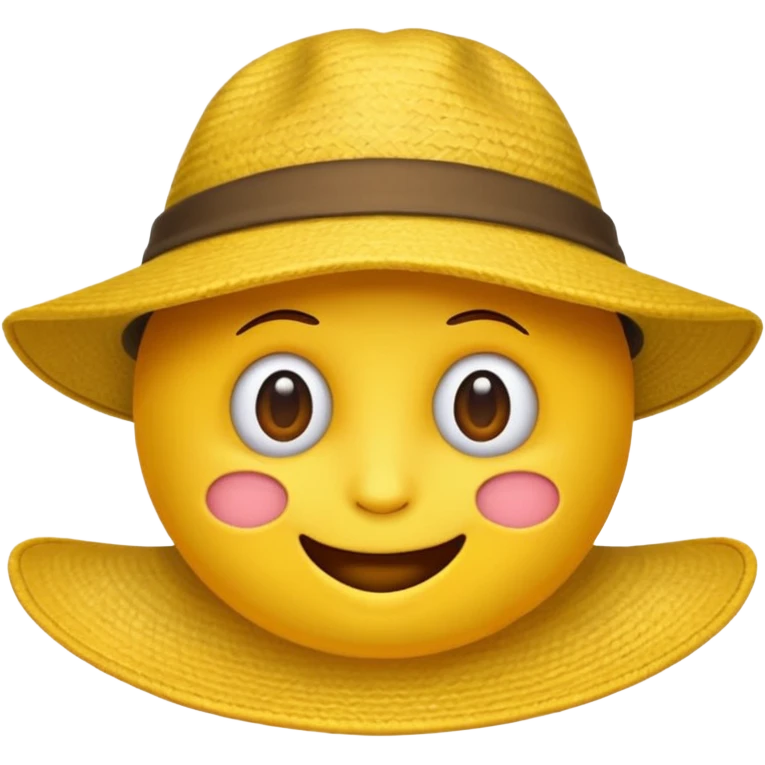 Einen Gelben Emoji mit Hut emoji